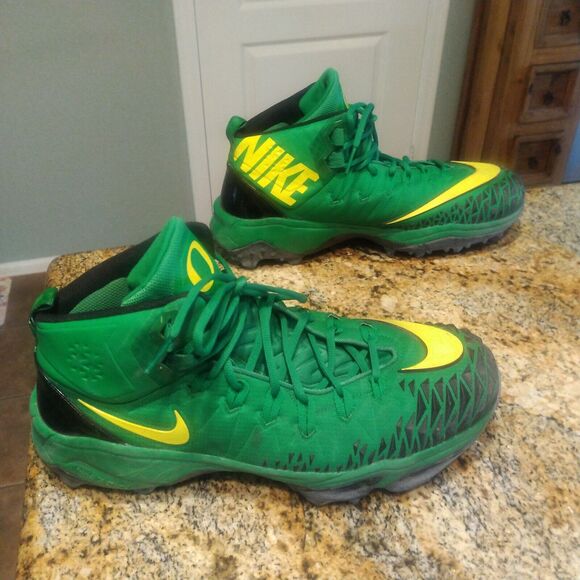 PROMO Oregon Ducks Nike Force Savage Shark Men's Rubber Football Cleats US 15 - Picture 5 of 12